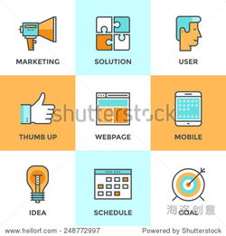 扁平化圖標設計 數字內容營銷的有效解決方案與創意發展